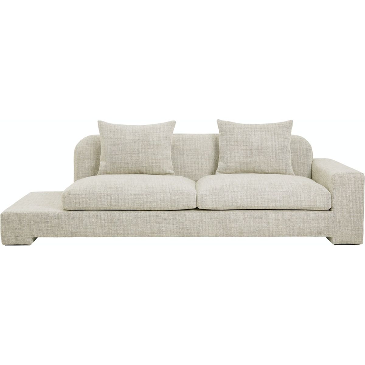 Bay, Sofa, sandfarve, H70x97x250 cm, stof