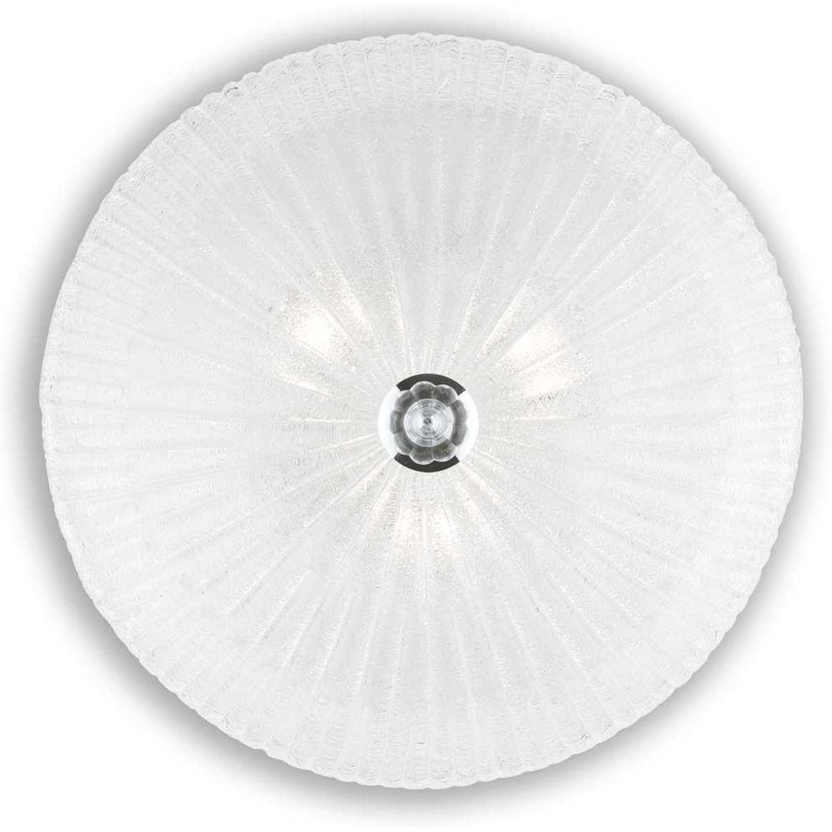 Shell, Loftslampe, E27 max 3 x 60W, E27, gennemsigtig, glas, Ø400xH120mm