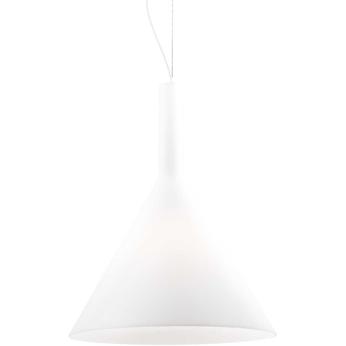 Cocktail, Pendel lampe, E27 max 1 x 60W, E27, hvid, glas, Ø350xHmin540/max2630mm