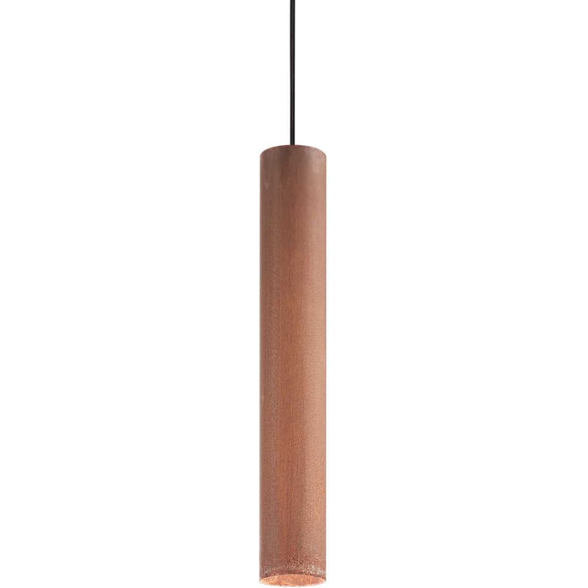 Look, Pendel lampe, GU10 max 1 x 28W, GU10, corten, metal, Ø60xHmin560/max1400mm