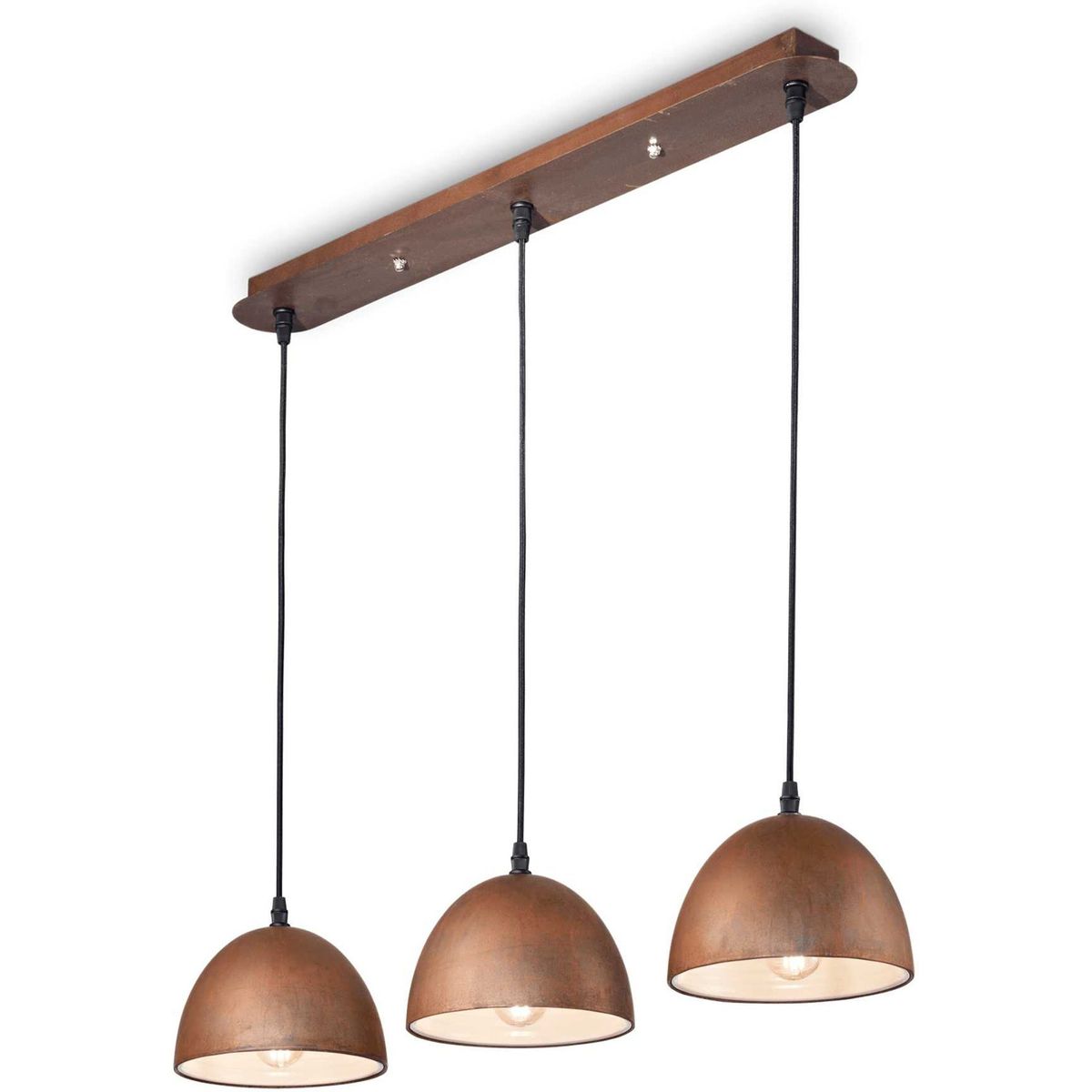 Folk, Pendel lampe, E27 max 3 x 60W, E27, corten, metal, L720xHmin300/max1040xB180mm