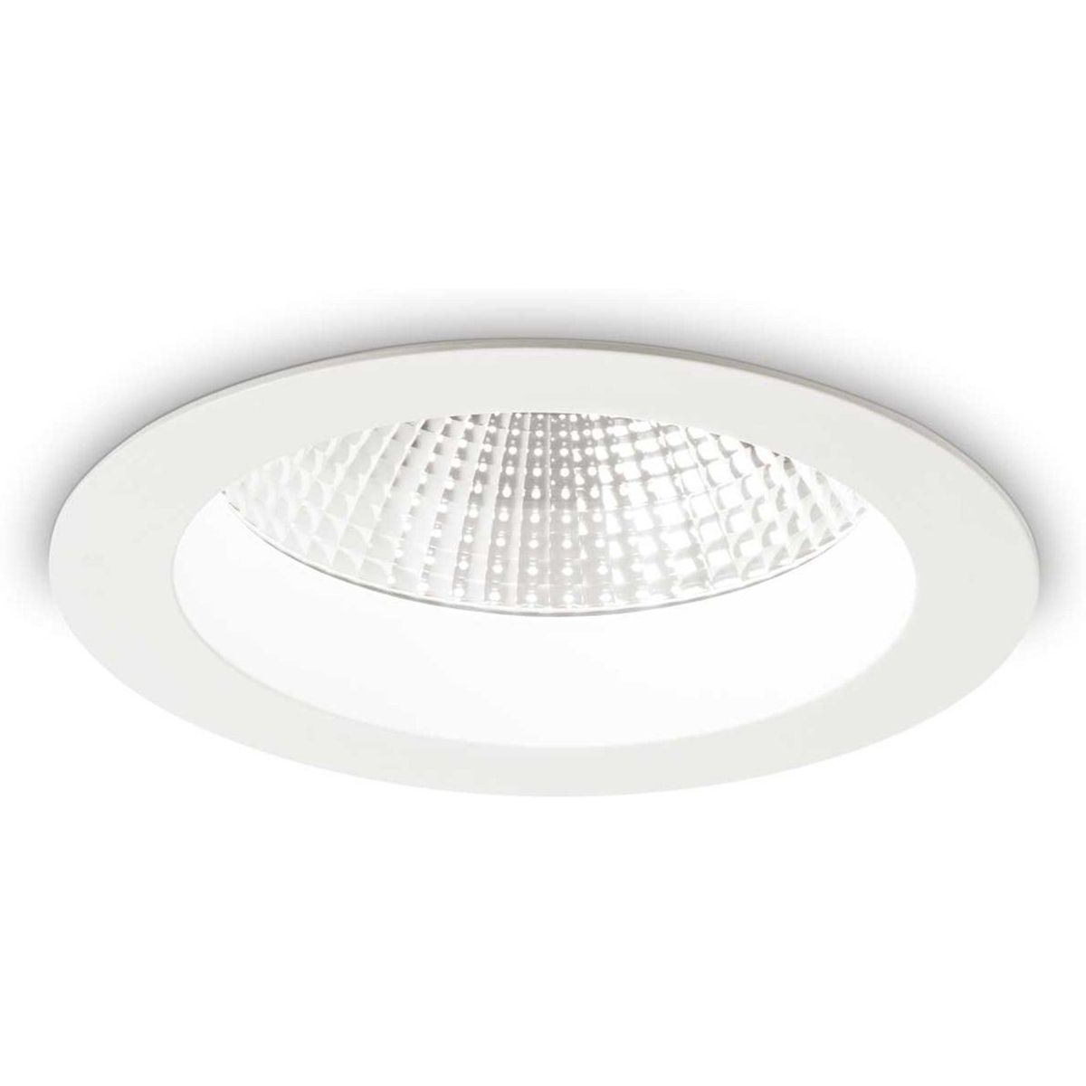 Basic, Indbygningslampe, 15W, LED, 1550 lumen/3000 kelvin, aluminium, metal, Ø144xH71mm