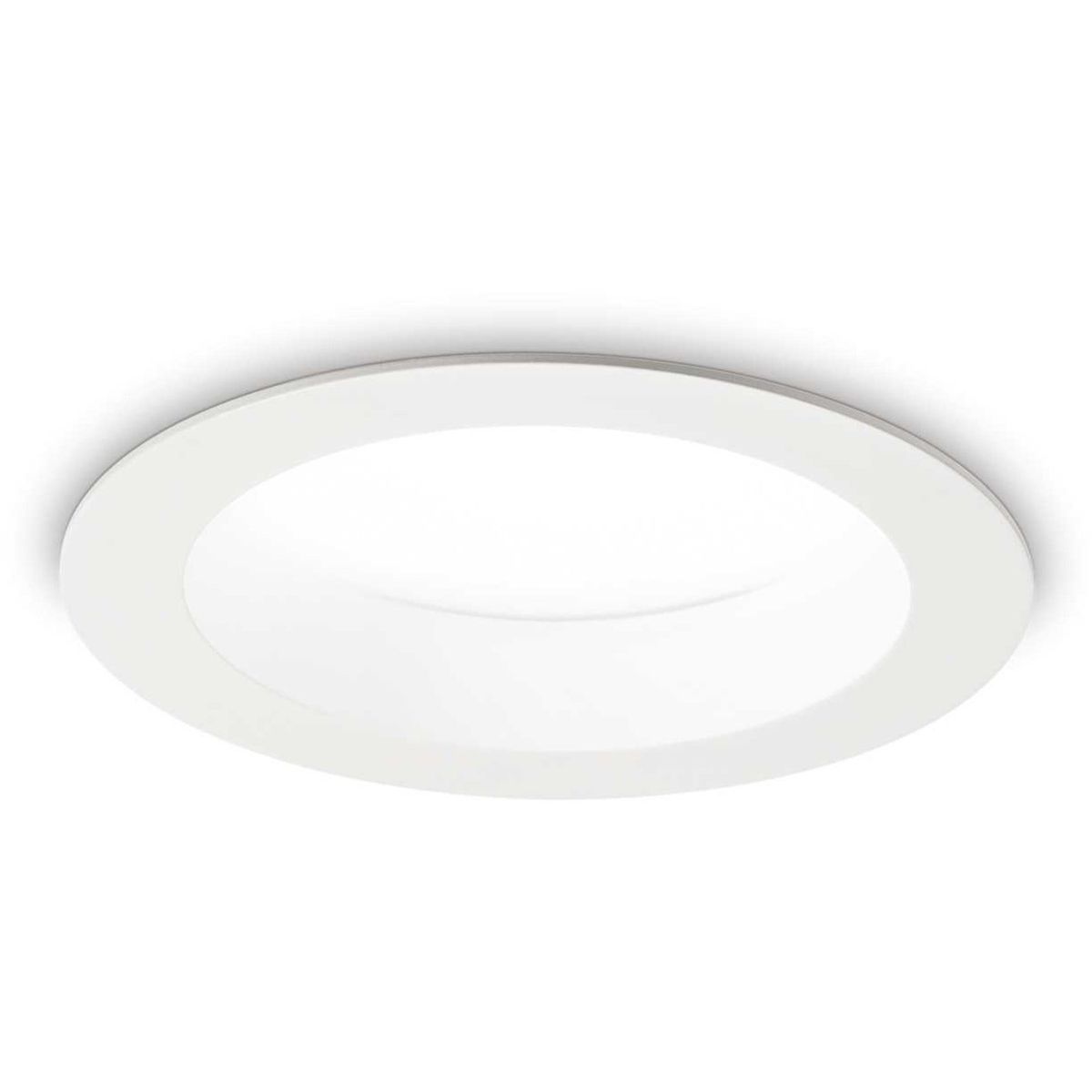 Basic, Indbygningslampe, 15W, LED, 1550 lumen/3000 kelvin, aluminium, metal, Ø144xH71mm