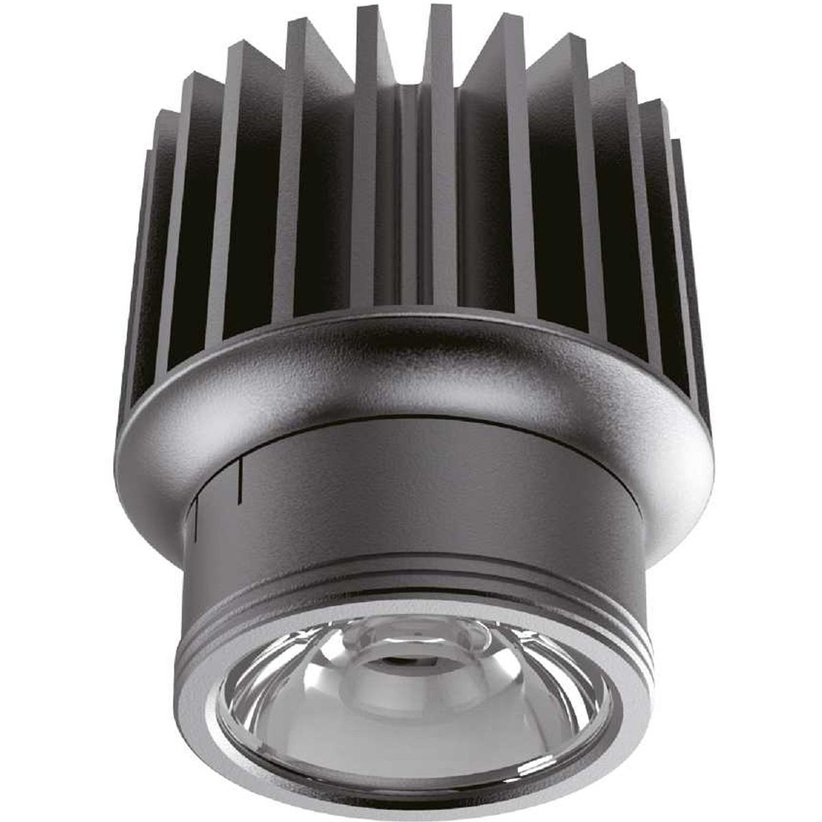 Dynamic, Indbygningslampe, 15W, LED, 1600 lumen/3000 kelvin, aluminium, metal, Ø65xH73mm