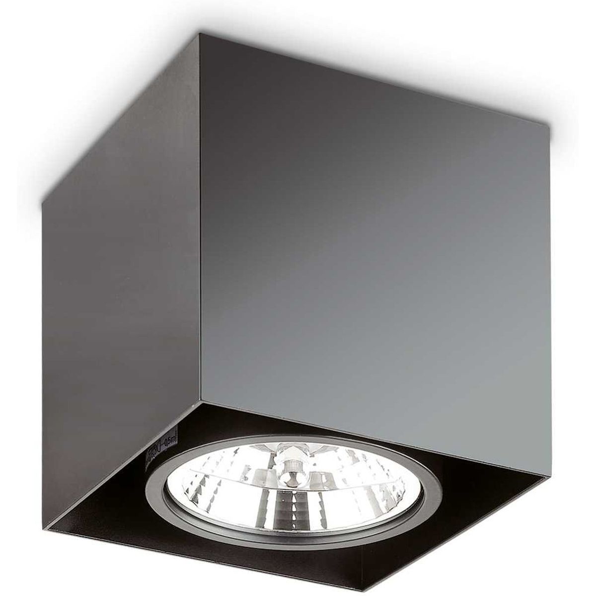 Mood, Loftslampe, GU10 max 1 x 50W, GU10, sort, aluminium, metal, L150xH152xB150mm