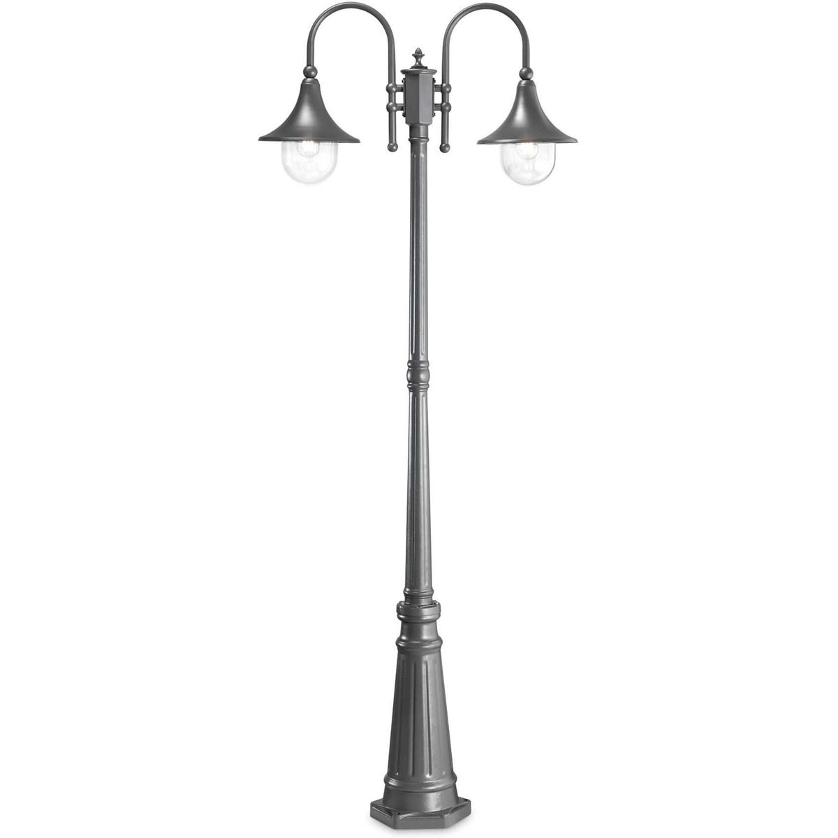 Cima, Udendørs gulvlampe, E27 max 2 x 60W, E27, antracit, metal, plast, L830xH2160xB250mm