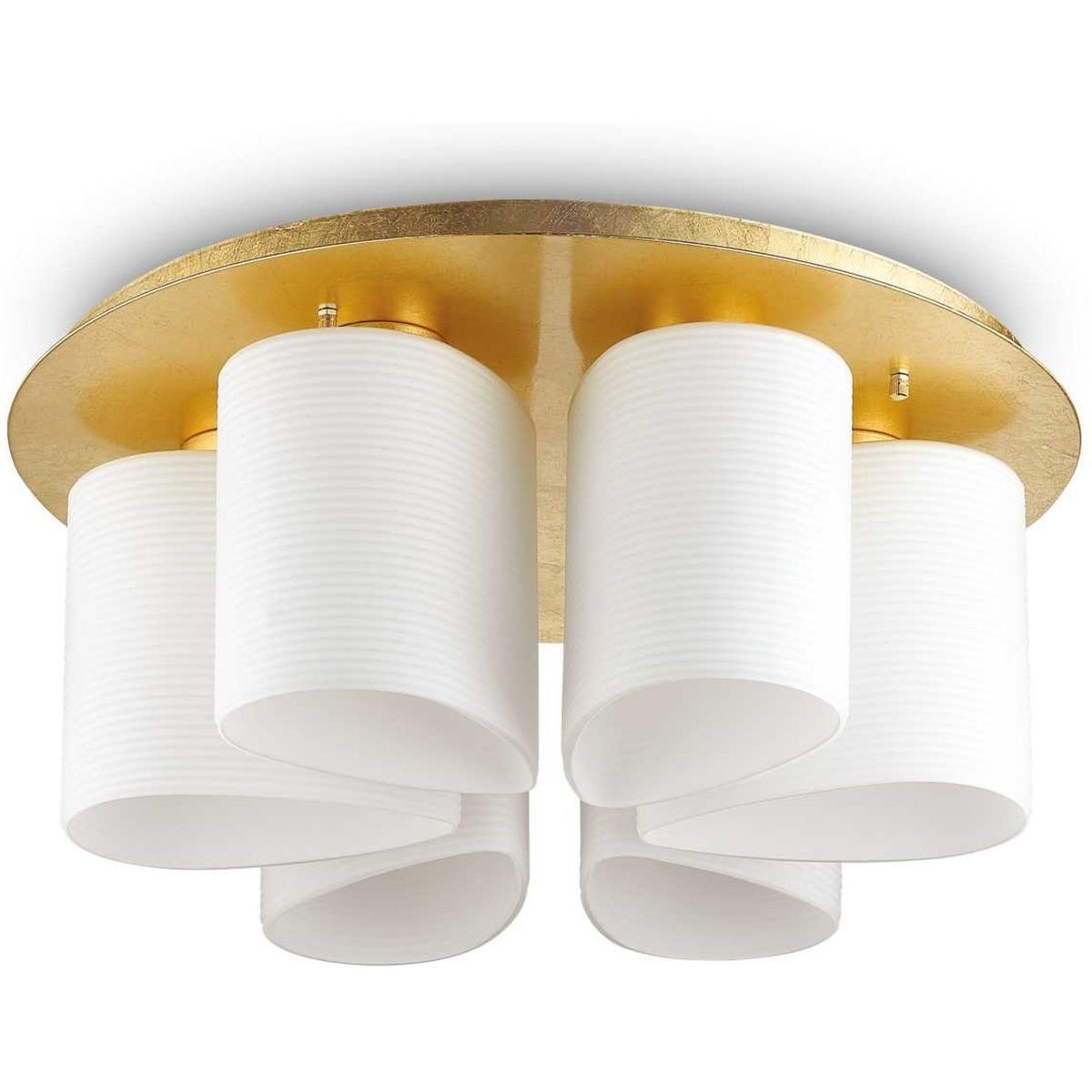 Daisy, Loftslampe, E27 max 6 x 60W, E27, guld, metal, glas, Ø600xH255mm