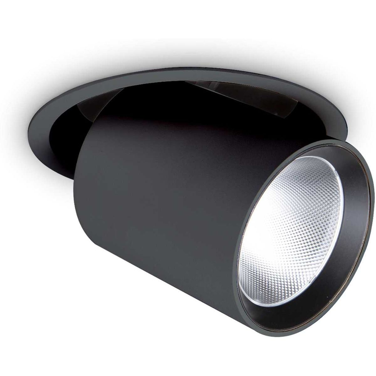 Nova, Indbygningslampe, 30W, LED, sort/3000 kelvin, aluminium, metal, Ø150xH138mm