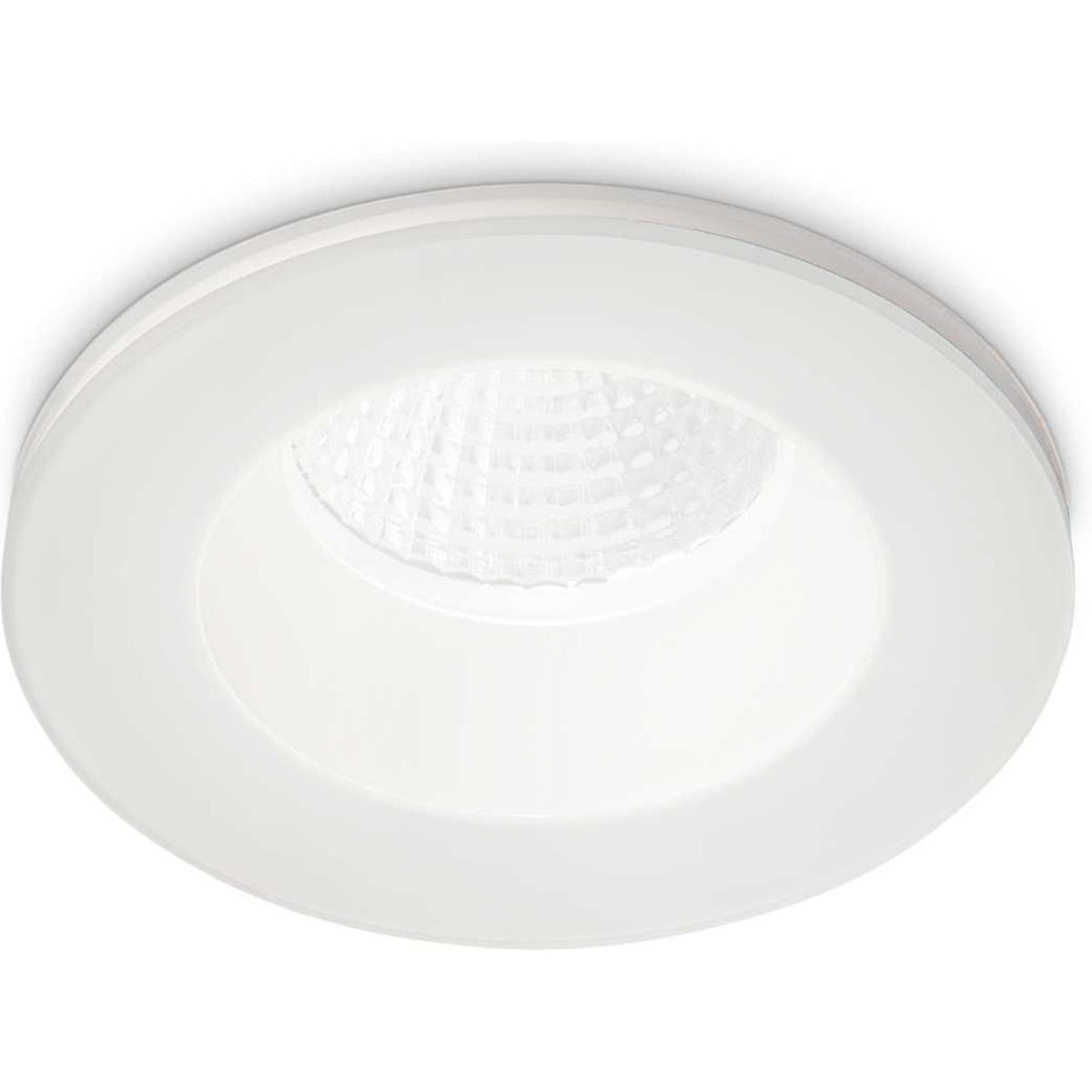 Room-65, Indbygningslampe, 8W, LED, hvid, aluminium, metal, Ø98xH50mm