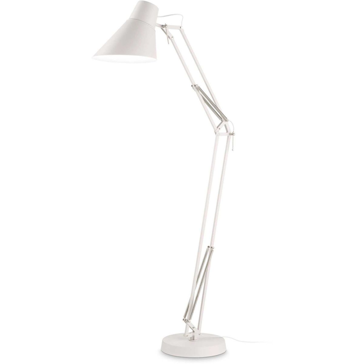 Sally, Gulvlampe, E27 max 1 x 42W, E27, hvid, metal, L290xH1600xB700mm