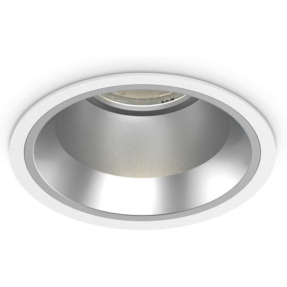 Off, Indbygningslampe, 15W, LED, hvid/3000 kelvin, aluminium, metal, Ø110xH76mm