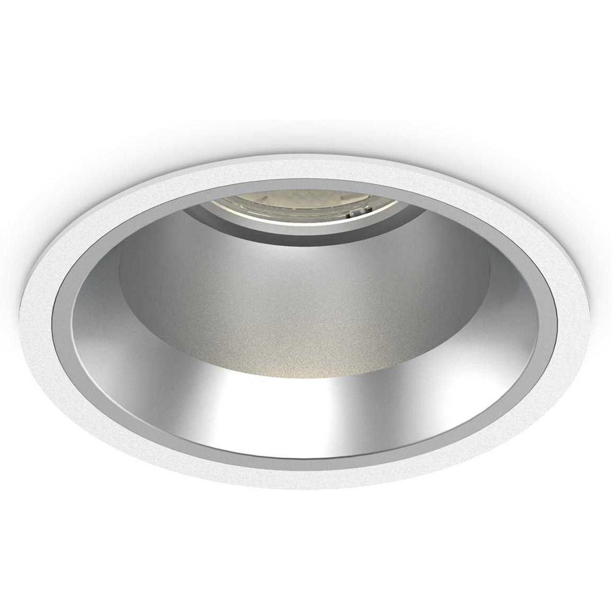 Off, Indbygningslampe, 28W, LED, hvid/3000 kelvin, aluminium, metal, Ø162xH100mm