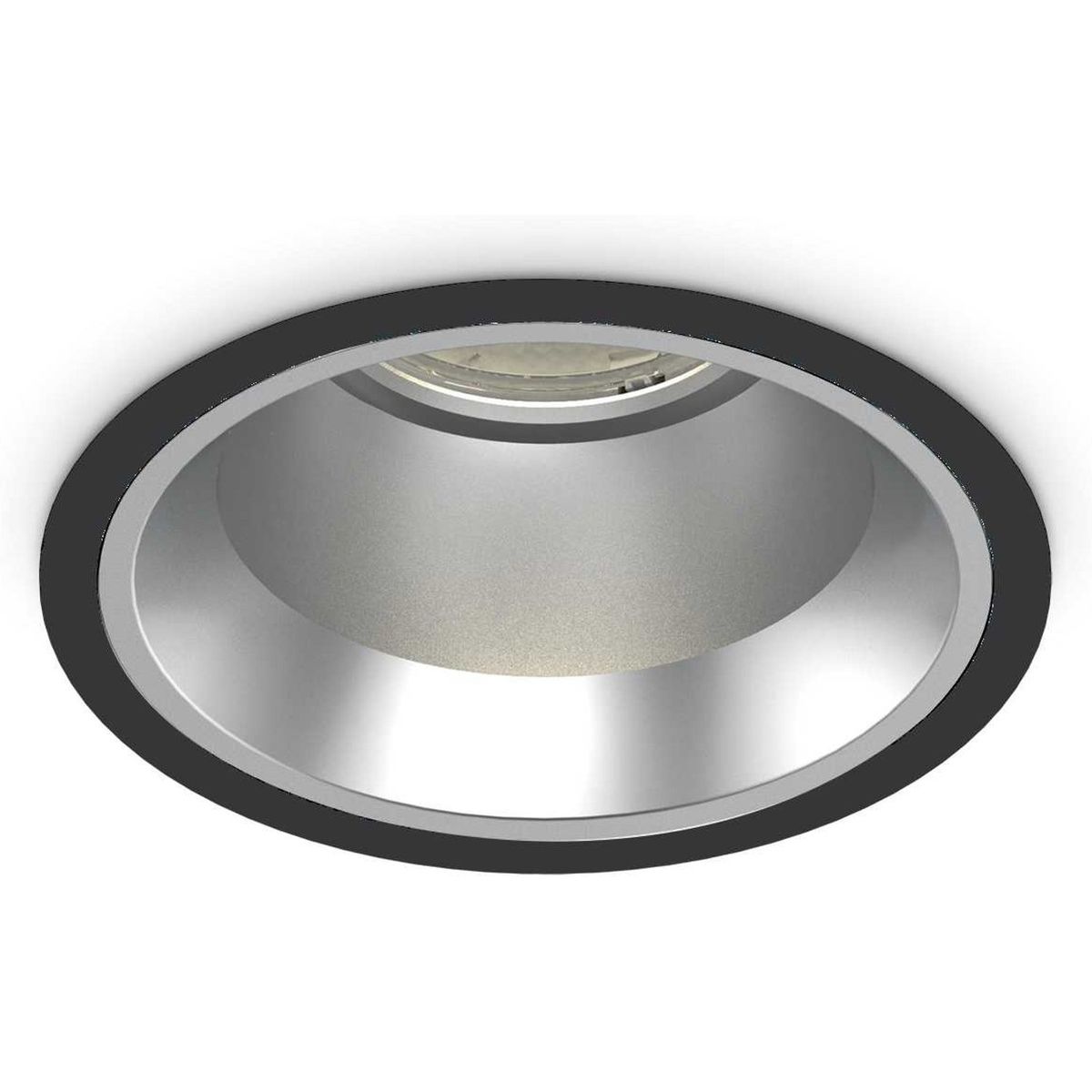 Off, Indbygningslampe, 28W, LED, sort/3000 kelvin, aluminium, metal, Ø162xH100mm