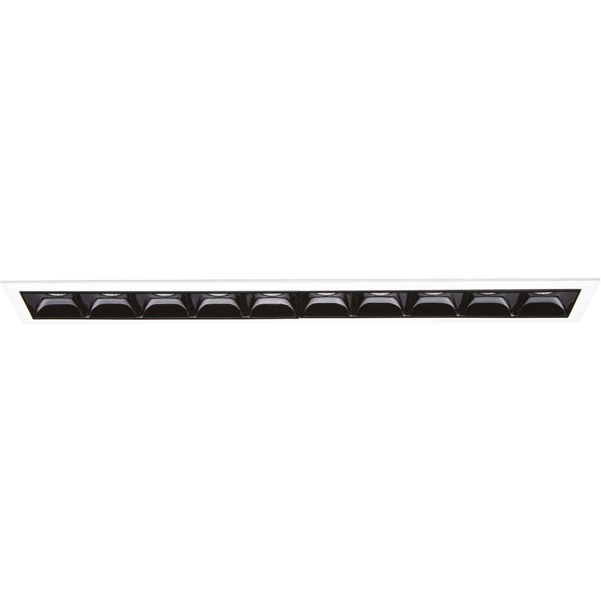 Lika, Indbygningslampe, 21W, LED, sort/grå, aluminium, metal, L278xH48xB45mm