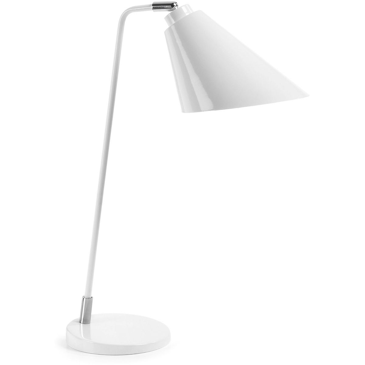 Priti, Bordlampe, hvid, H47x30x15 cm