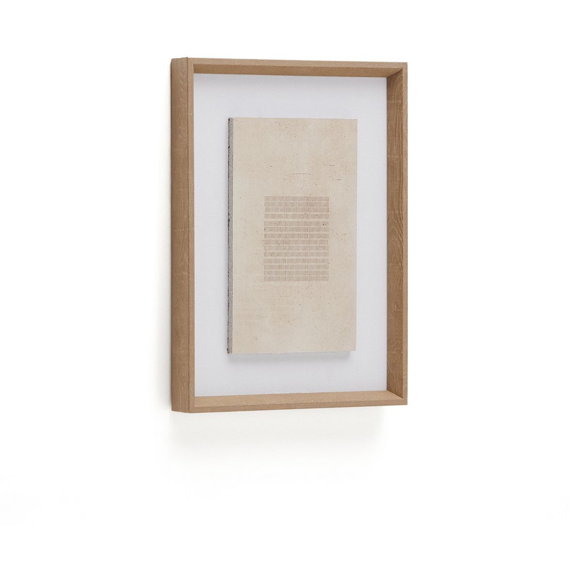 Sormina words, Billede med en brun firkant, beige, H3,8x30x40 cm