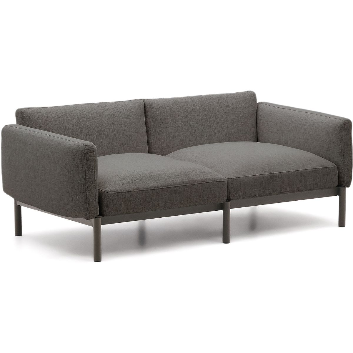 Sorells, Udendørs 3-personers sofa, grafit, H73x201x113 cm