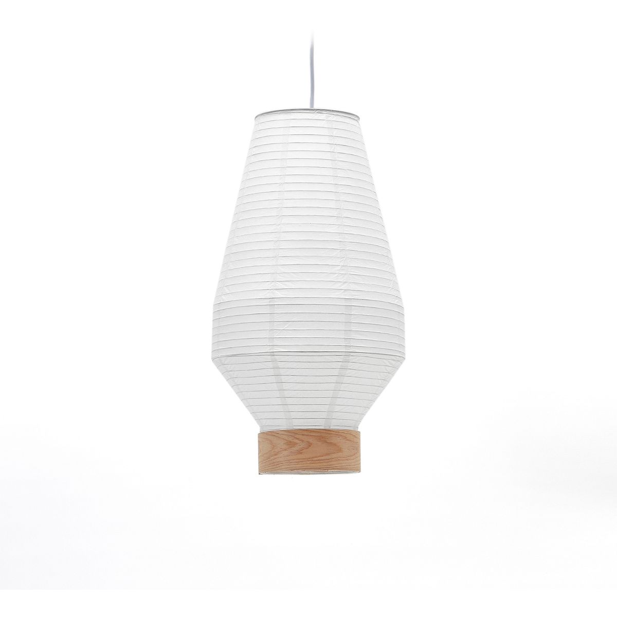 Hila, Pendel lampe, hvid, H50x30x30 cm, papir