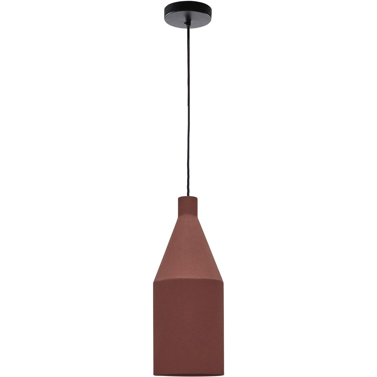 Peralta, Pendel lampe, terrakotta, H39x15x15 cm, jern