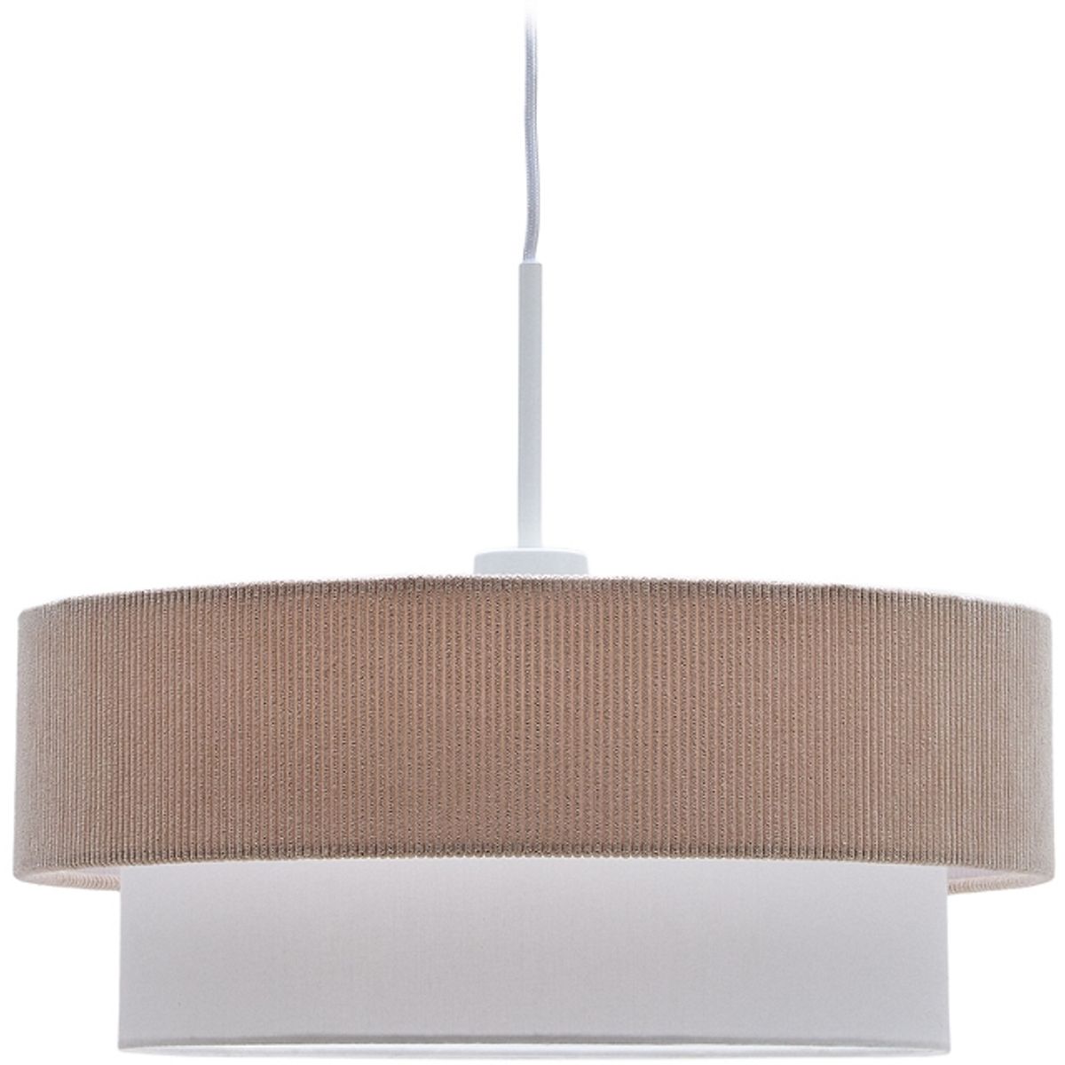 Bianella, Pendel lampe, beige, H110x40x40 cm, bomuld