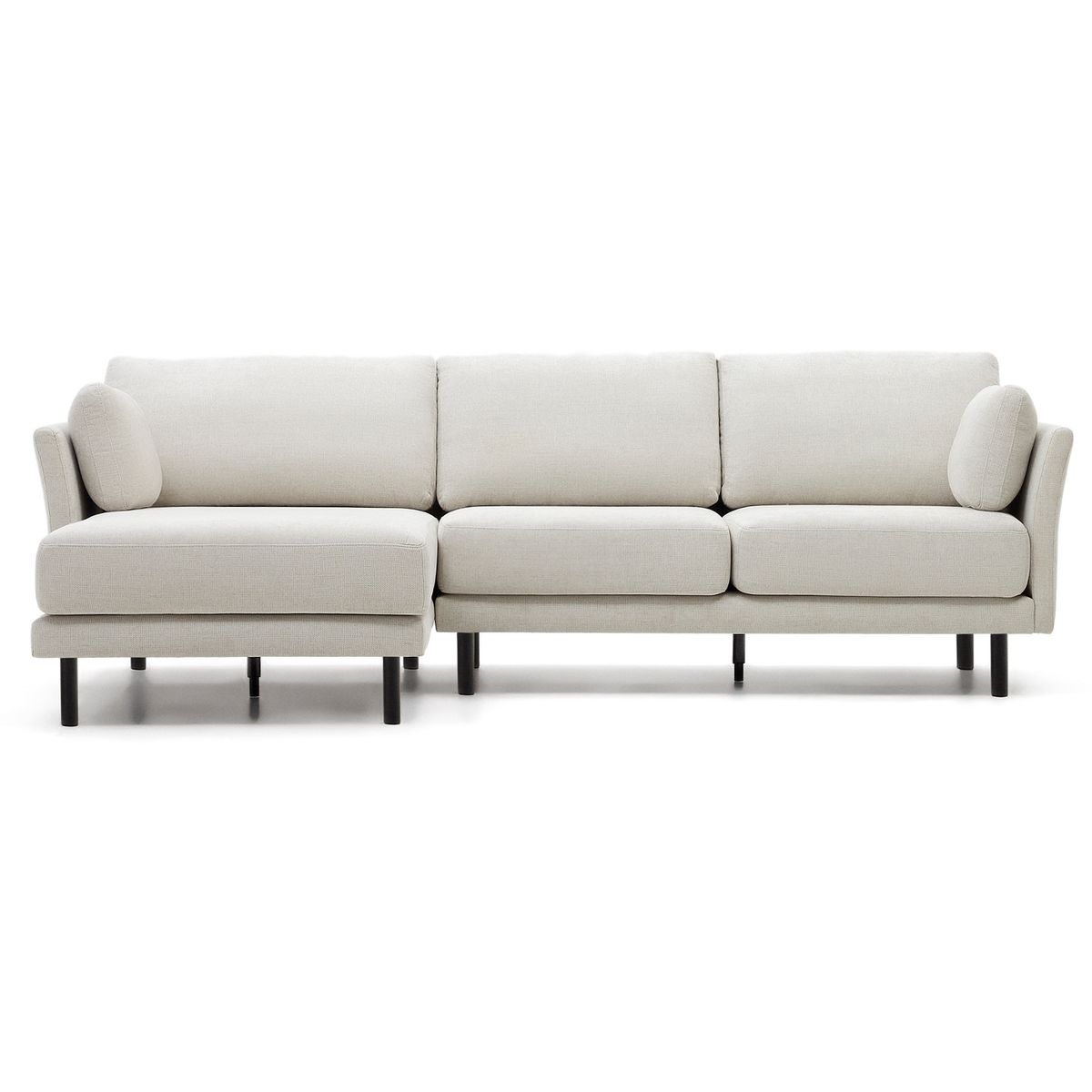 Gilma, 3-personers sofa, grå/sort, H83x260x158 cm