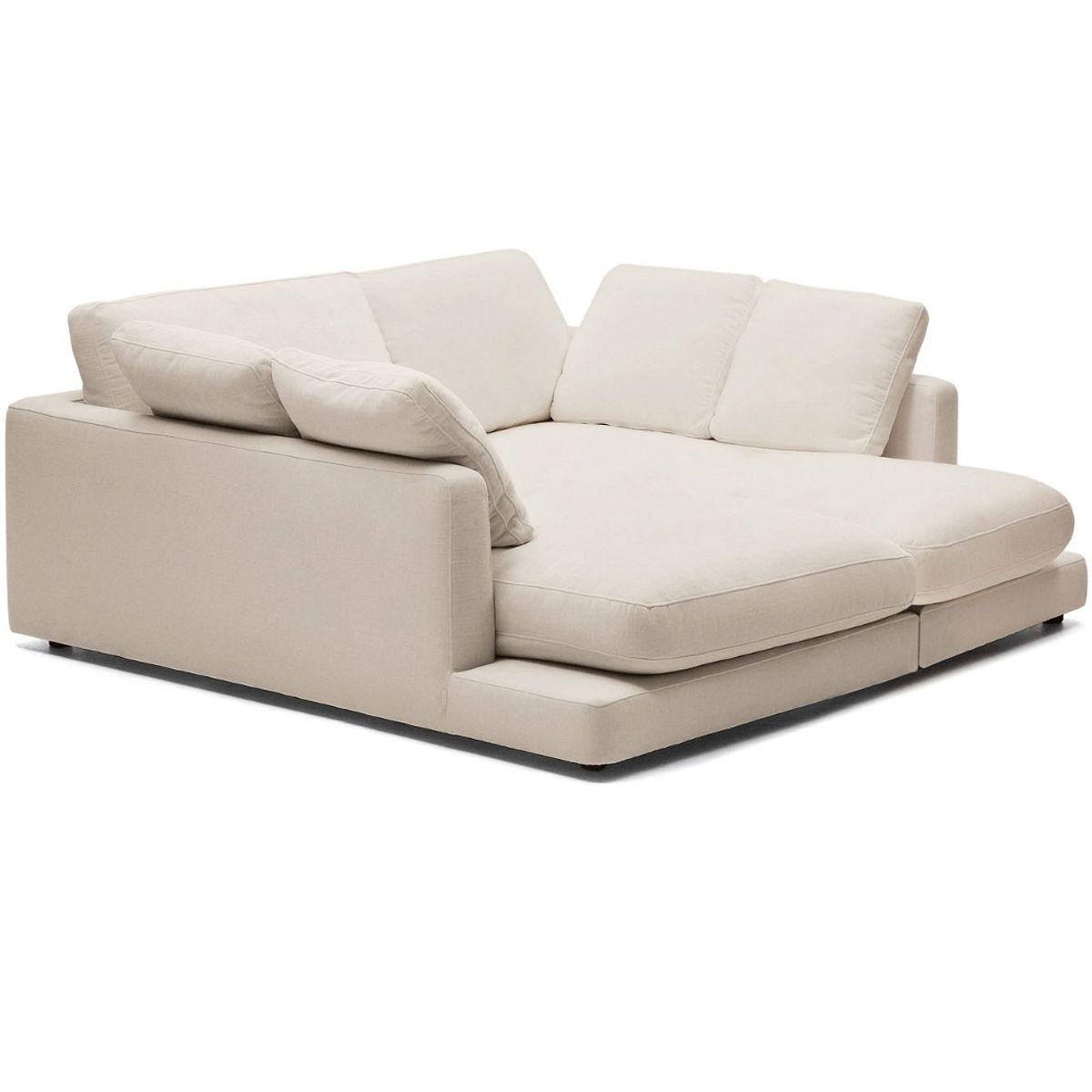 Gala, 3-personers sofa, beige, H87x210x193 cm, stof