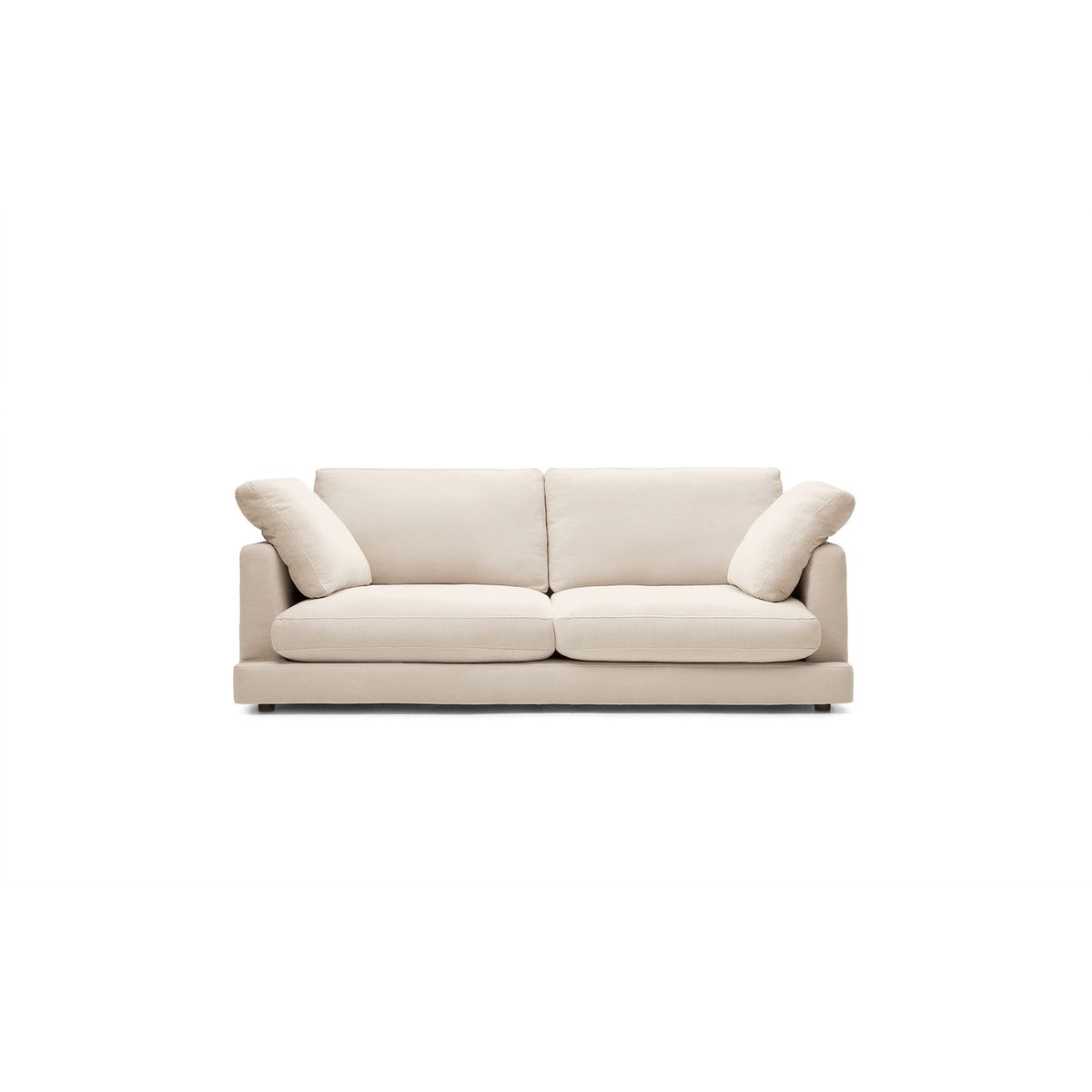 Gala, 3-personers sofa, beige, H87x210x105 cm, stof