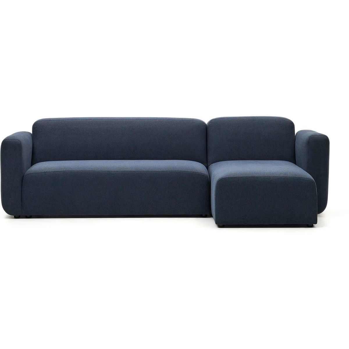 Neom, Chaiselong sofa, Højrevendt, blå, H78x263x89 cm, pu-skum, fyrretræ