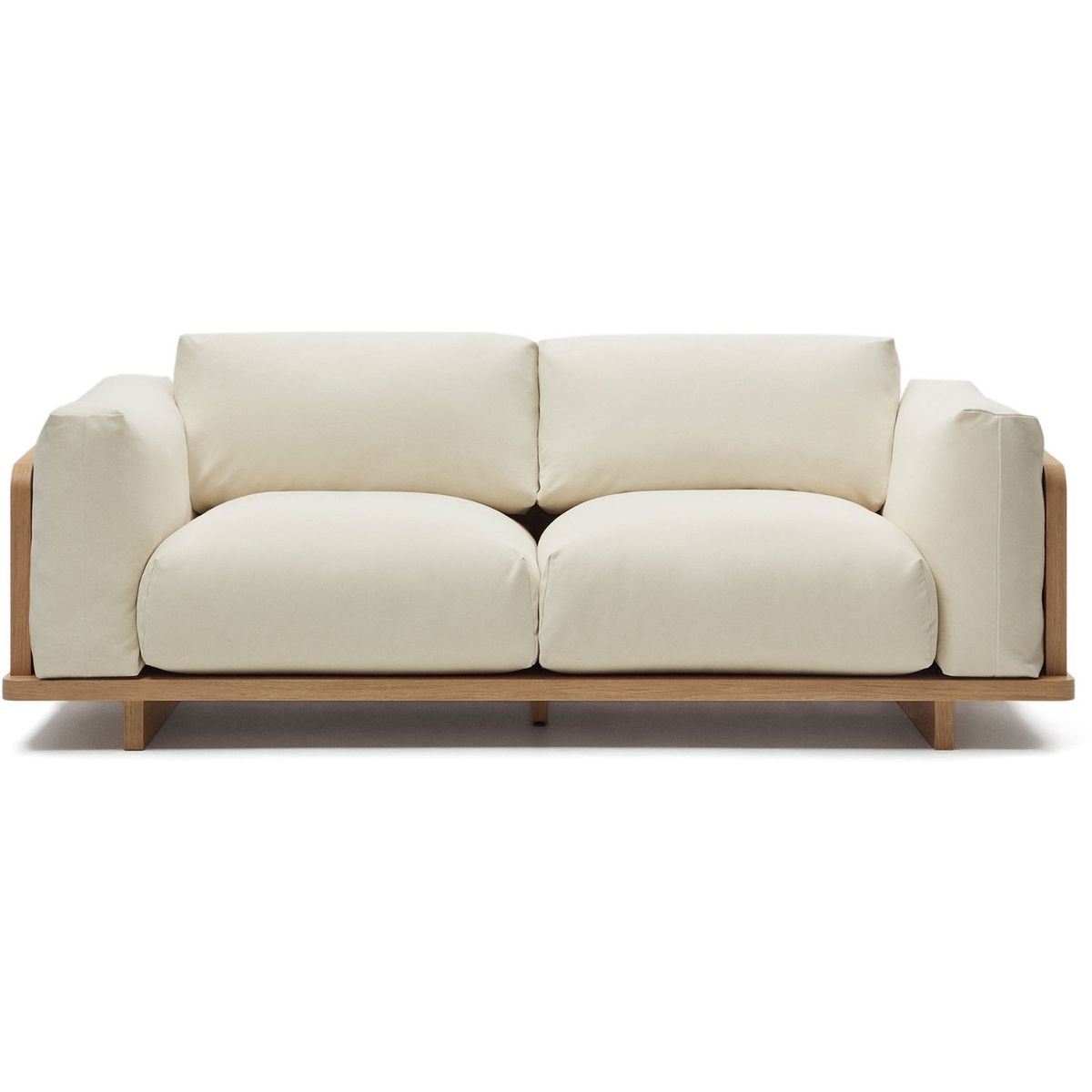 Oaq, 3-personers sofa, beige, H64,7x225x100 cm