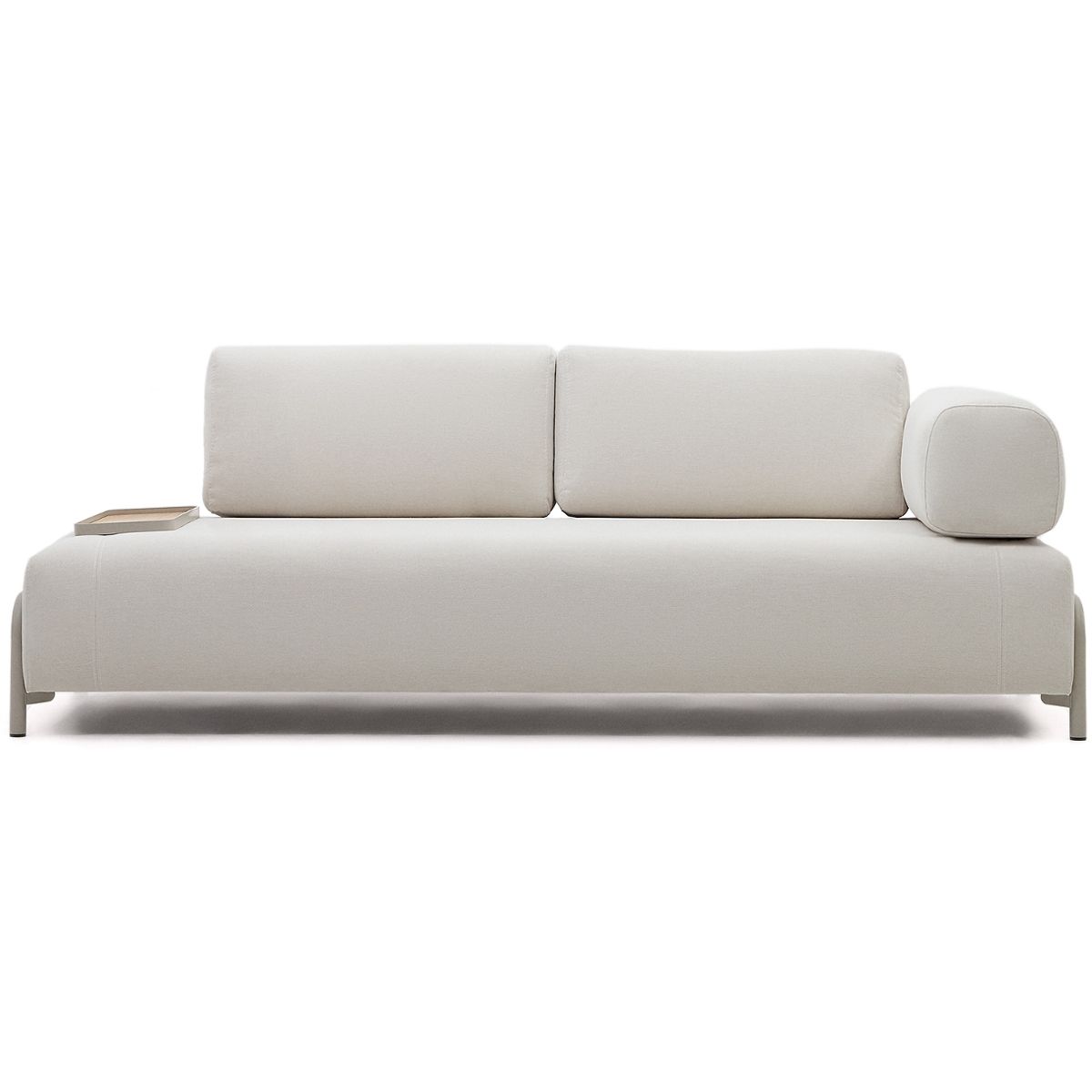 Compo, 3-personers sofa, beige, H82x232x98 cm, armlæn højre