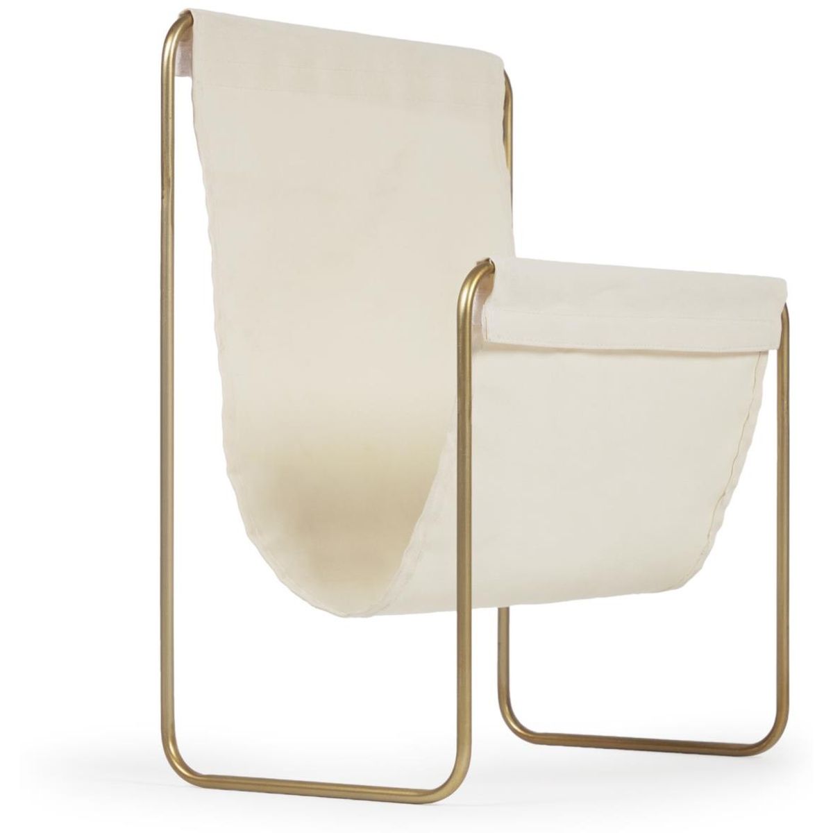 Siana, Magasinholder, beige, H45x35x22 cm, stof, jern