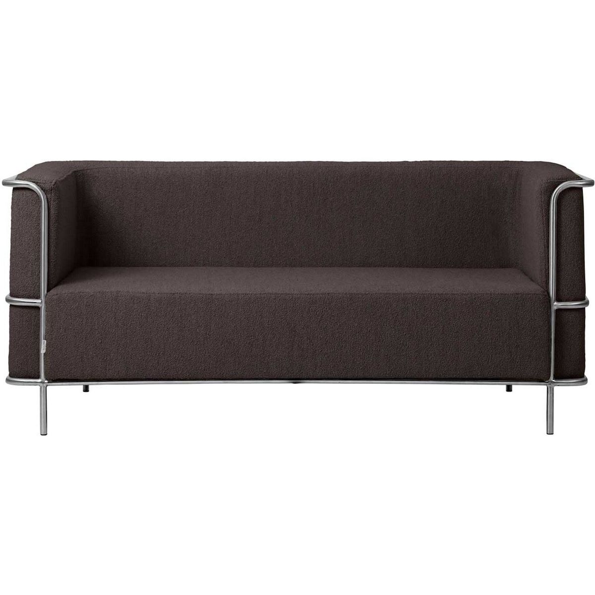 Modernist, 2-personers sofa, brun, H70x77x164 cm, bouclé