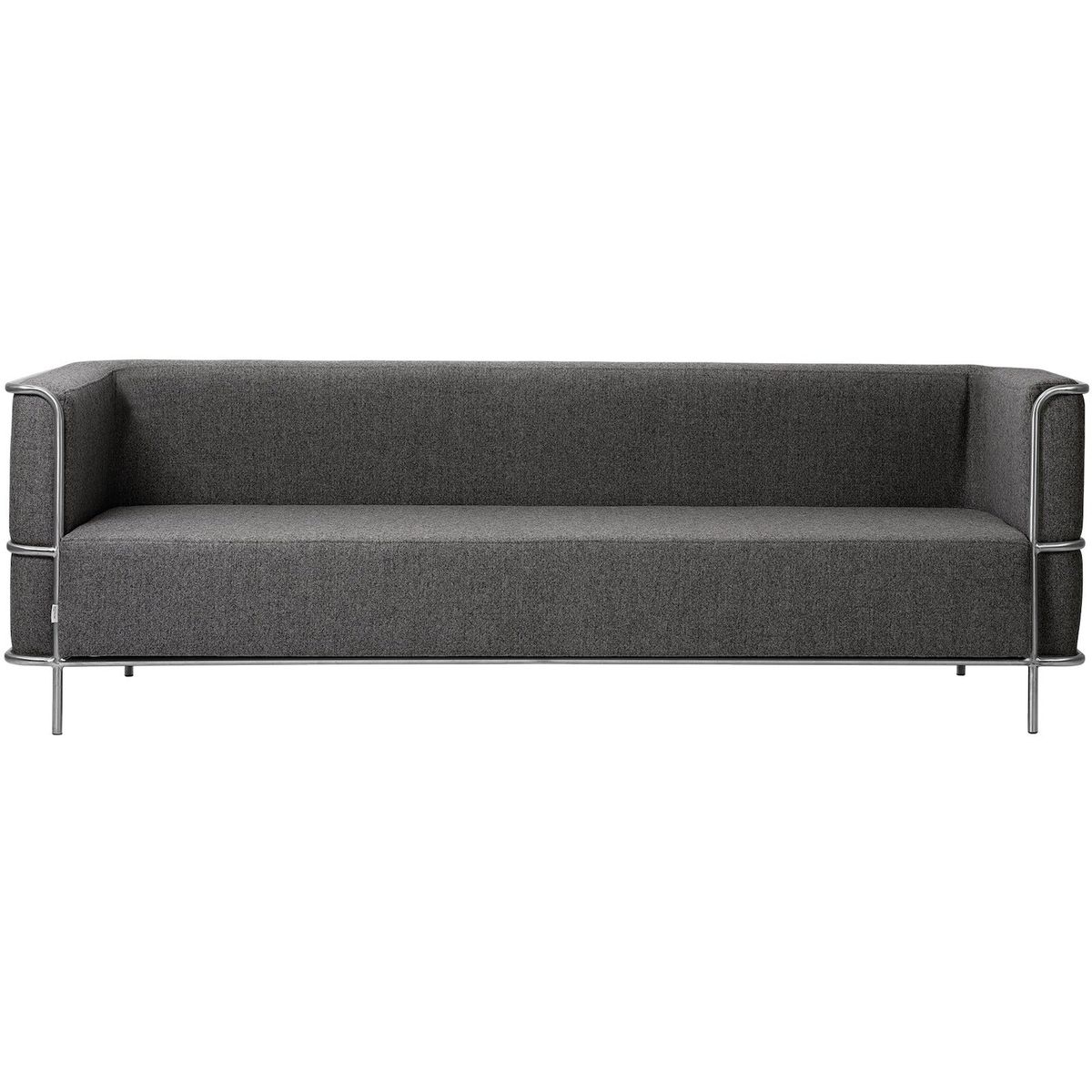 Modernist, 3-personers sofa, mørk grå, H70x77x220 cm, uld