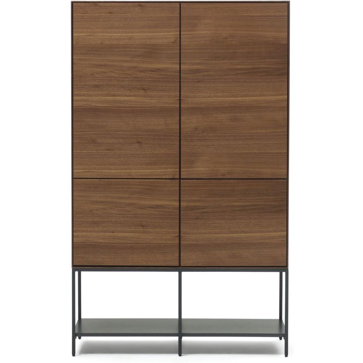 Vedrana, Highboard, mørk natur/sort, H160x97,5x40 cm