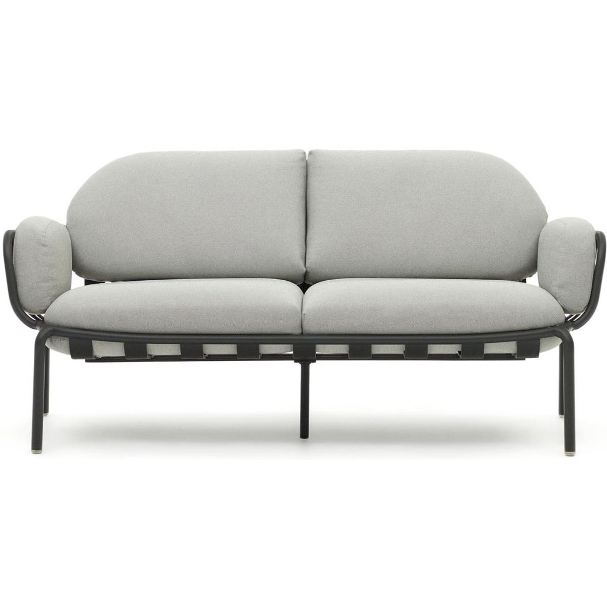 Joncols, Udendørs 2-personers sofa, grå, H72x164x80 cm, metal