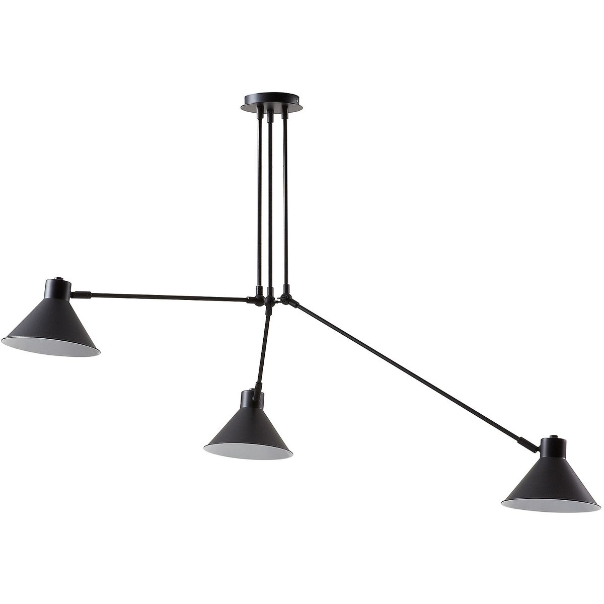 Dione, Pendel lampe, sort, H80x80x58 cm