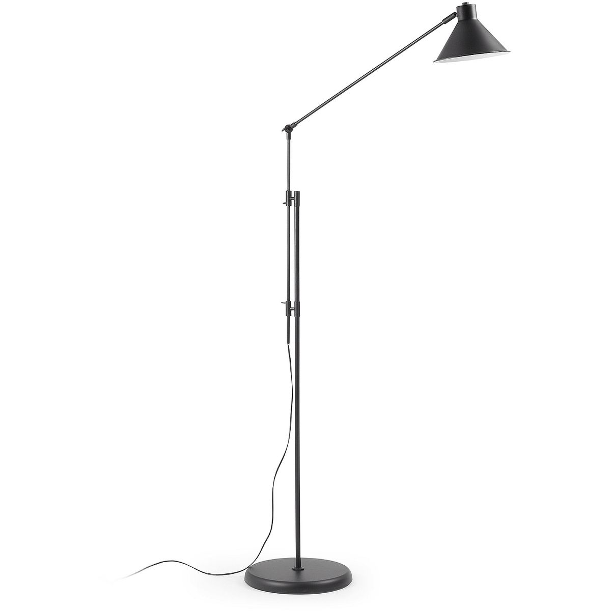 Dione, Gulv lampe, sort, H220x100x32 cm