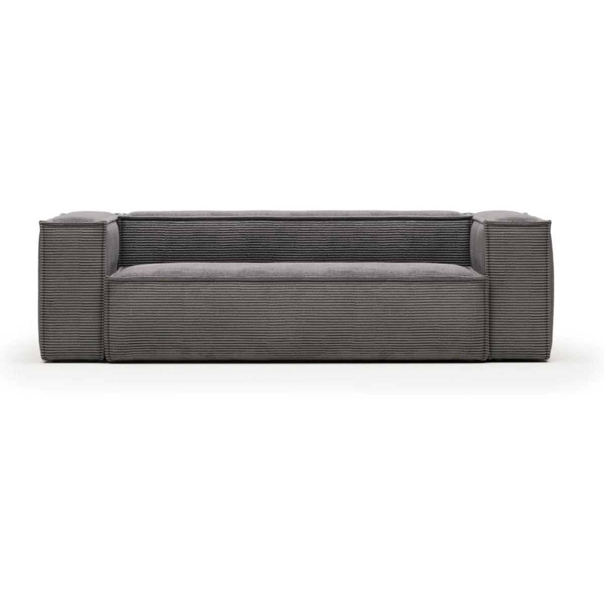 Blok, 3-personers sofa, grå, H69x240x100 cm, stof