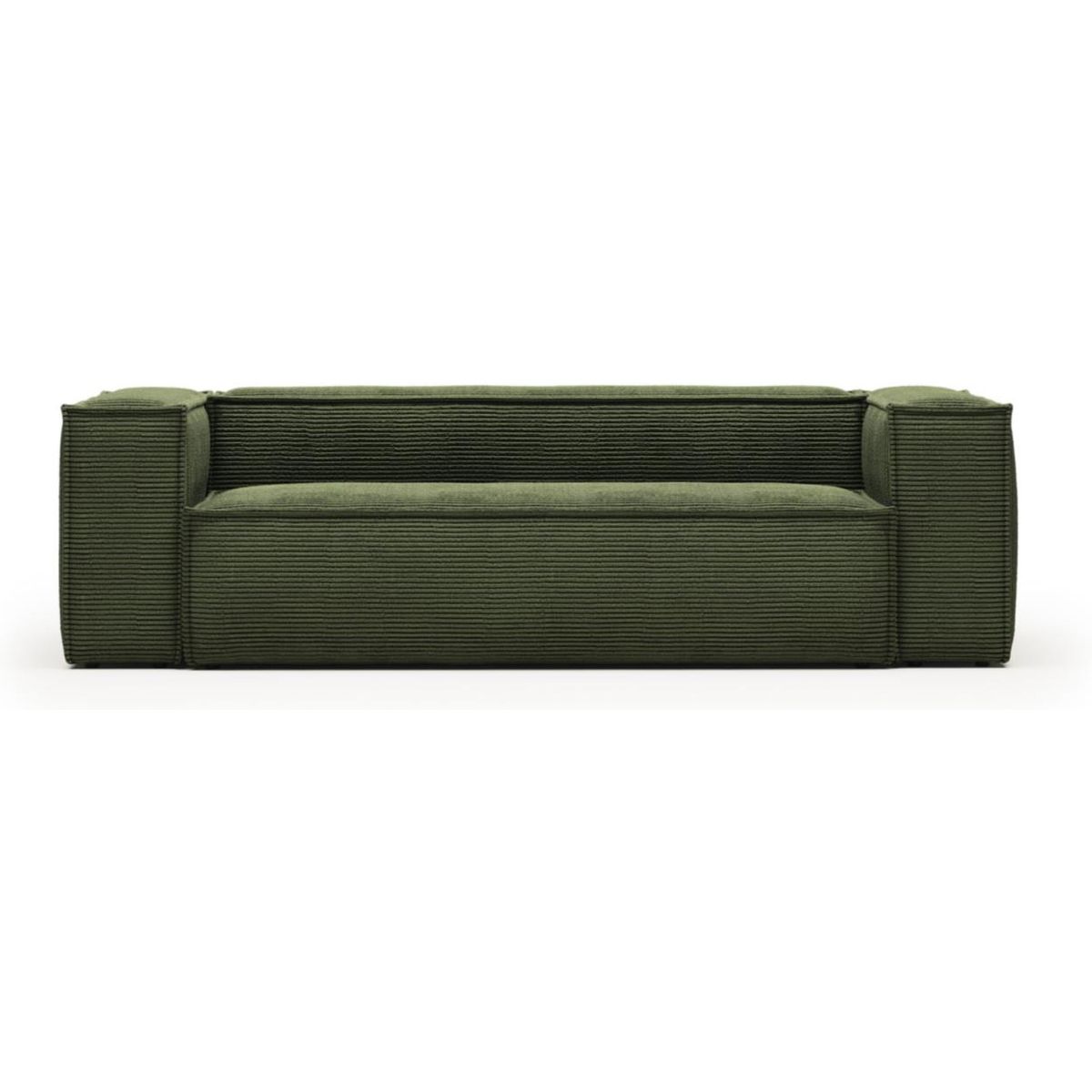 Blok, 3-personers sofa, grøn, H69x240x100 cm, stof