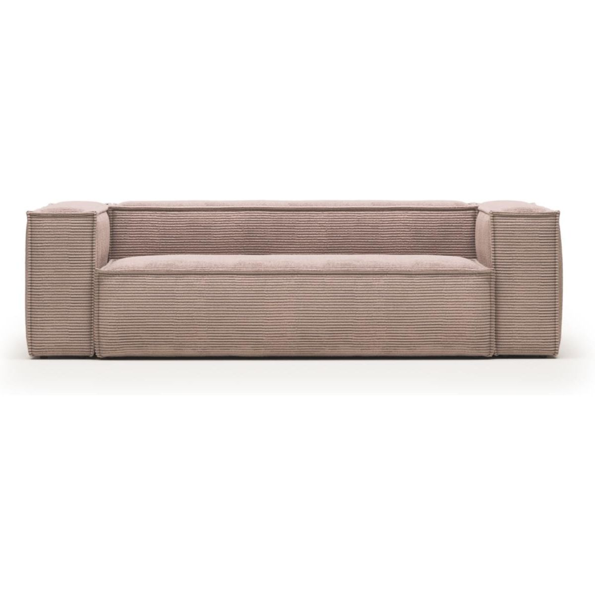 Blok, 3-personers sofa, lyserød, H69x240x100 cm, stof