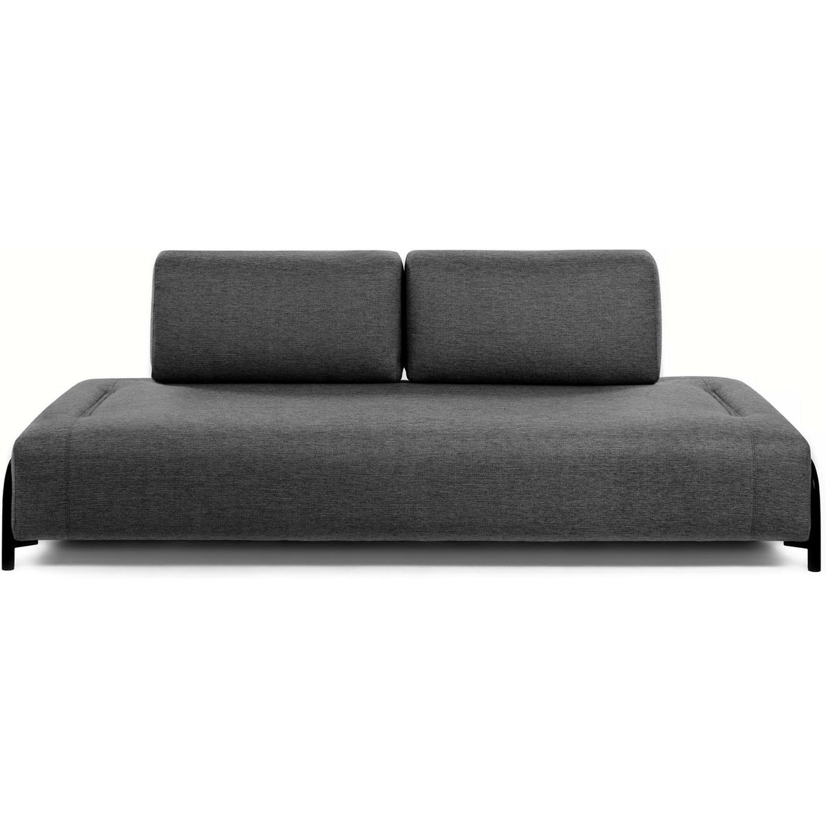 Compo, 3-personers sofa, sort, H82x232x98 cm