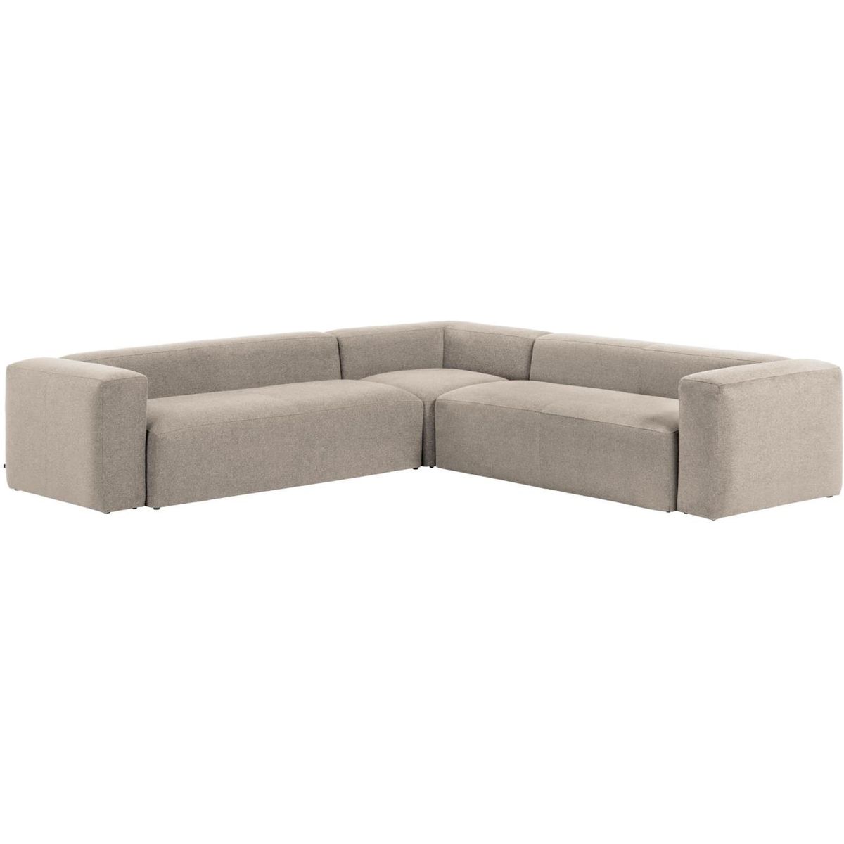 Blok, Hjørnesofa, beige, H69x320x320 cm, stof