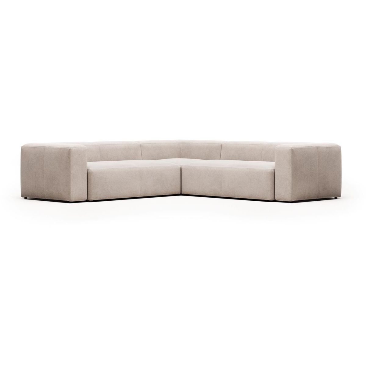 Blok, Hjørnesofa, beige, H69x290x290 cm, stof