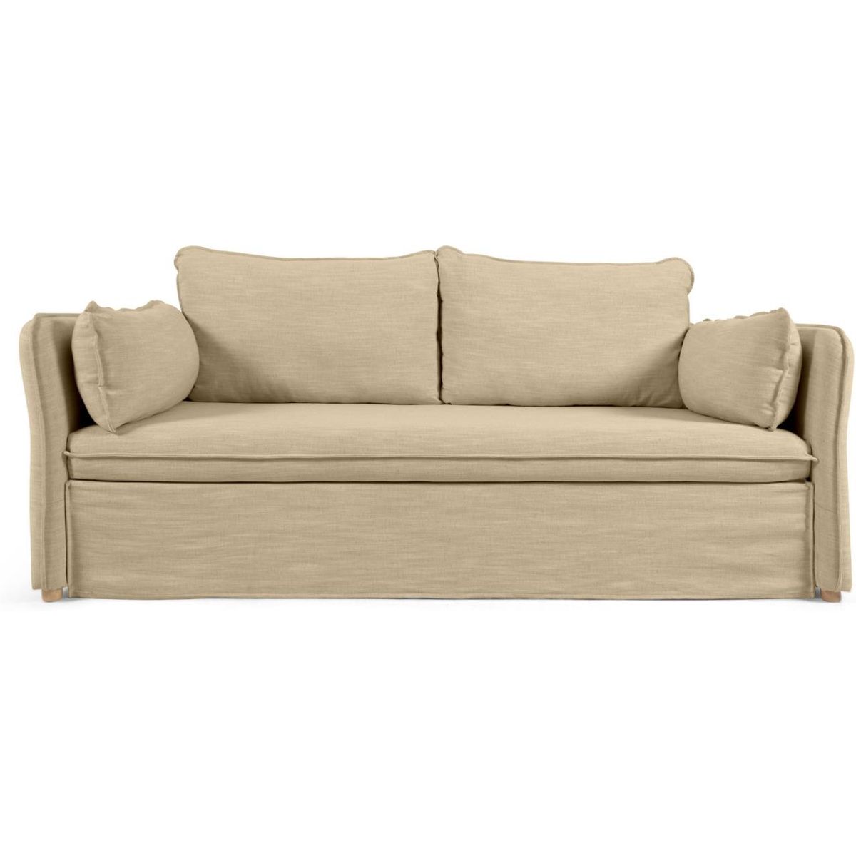 Tanit, Sovesofa, beige, H70x210x100 cm, stof