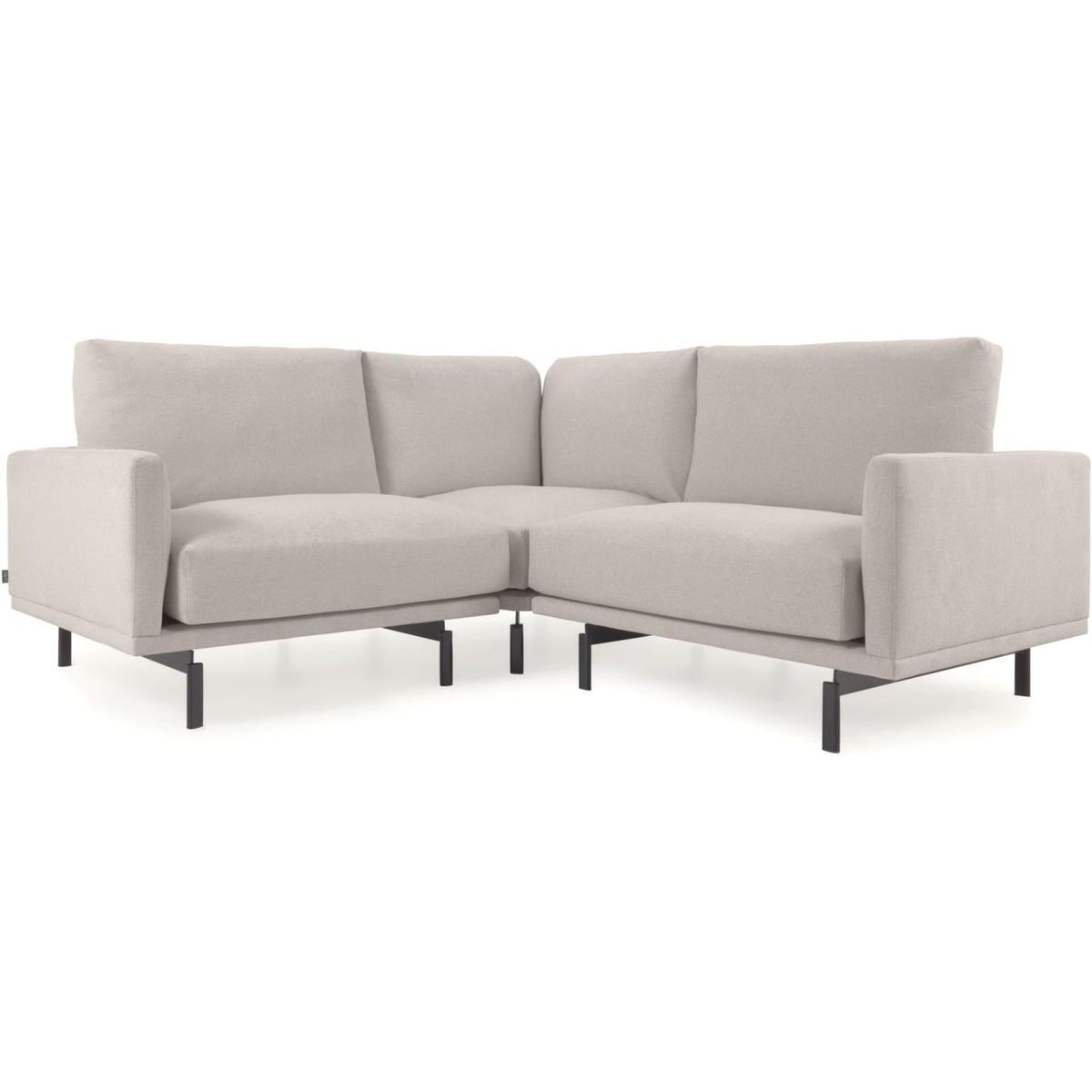 Galene, Hjørnesofa, beige, H94x207x207 cm, polstret