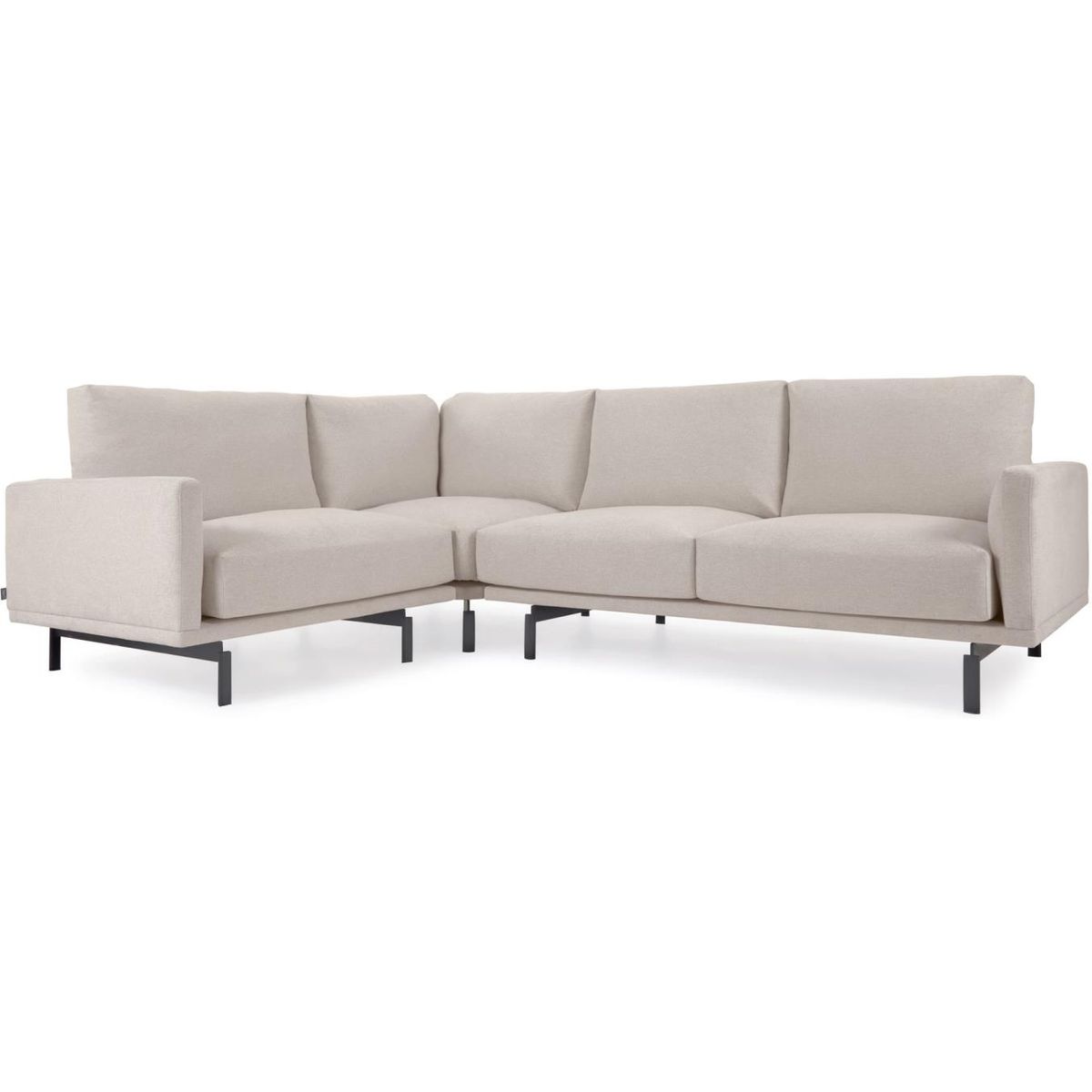 Galene, Hjørnesofa, beige, H94x207x267 cm, polstret