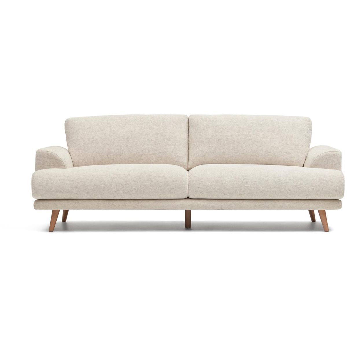 Karin, 3-personers sofa, beige, H92x231x97 cm, stof