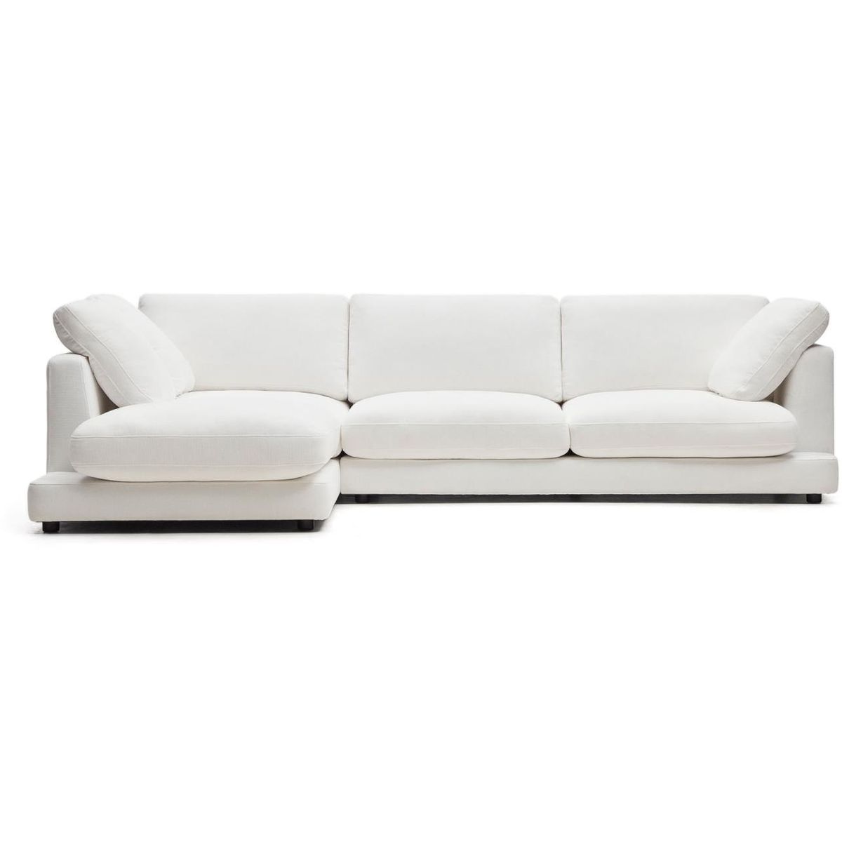 Gala, 3-personers sofa, hvid, H87x300x193 cm, stof