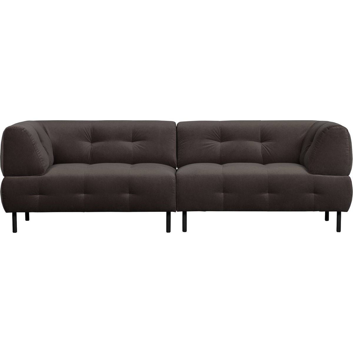 Lloyd, 4-personers sofa, grå, H75x90x245 cm