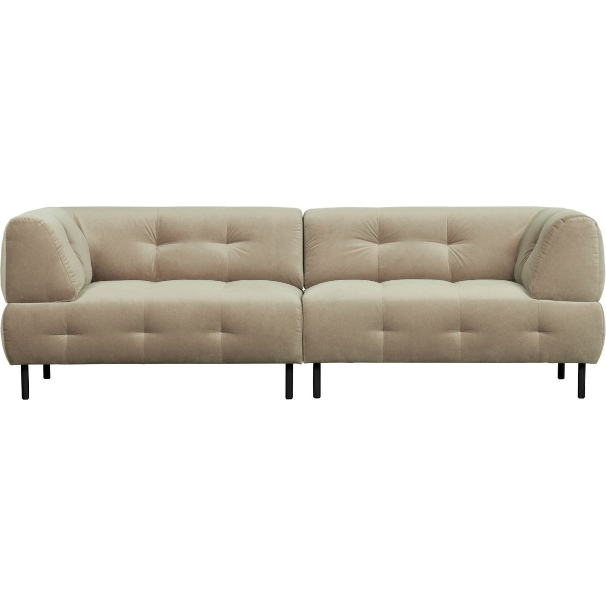 Lloyd, 4-personers sofa, beige, H75x90x245 cm